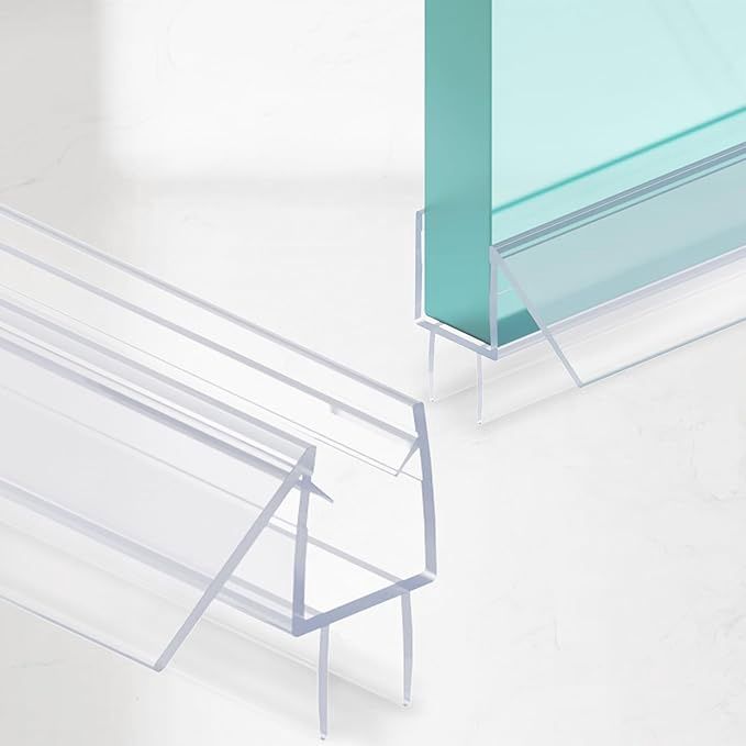 2-Pack Shower Door Bottom Seal (3/8" x 39") Ultra Clear