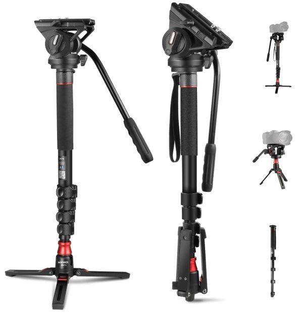 NEEWER Professional Camera Monopod with Feet