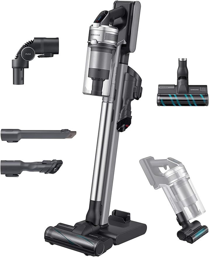 Samsung Jet 90 Cordless Stick Vacuum Long Lasting Battery and 200 Air Watt Suction Power