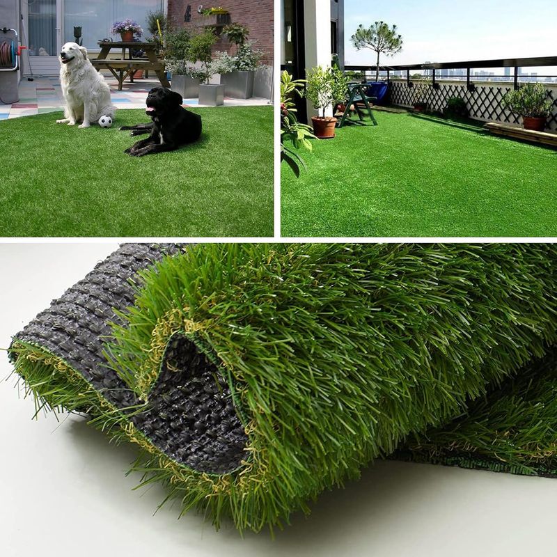 Artificial Grass Turf Rug 4FTX6FT Indoor Outdoor, 1.38" Pile Height
