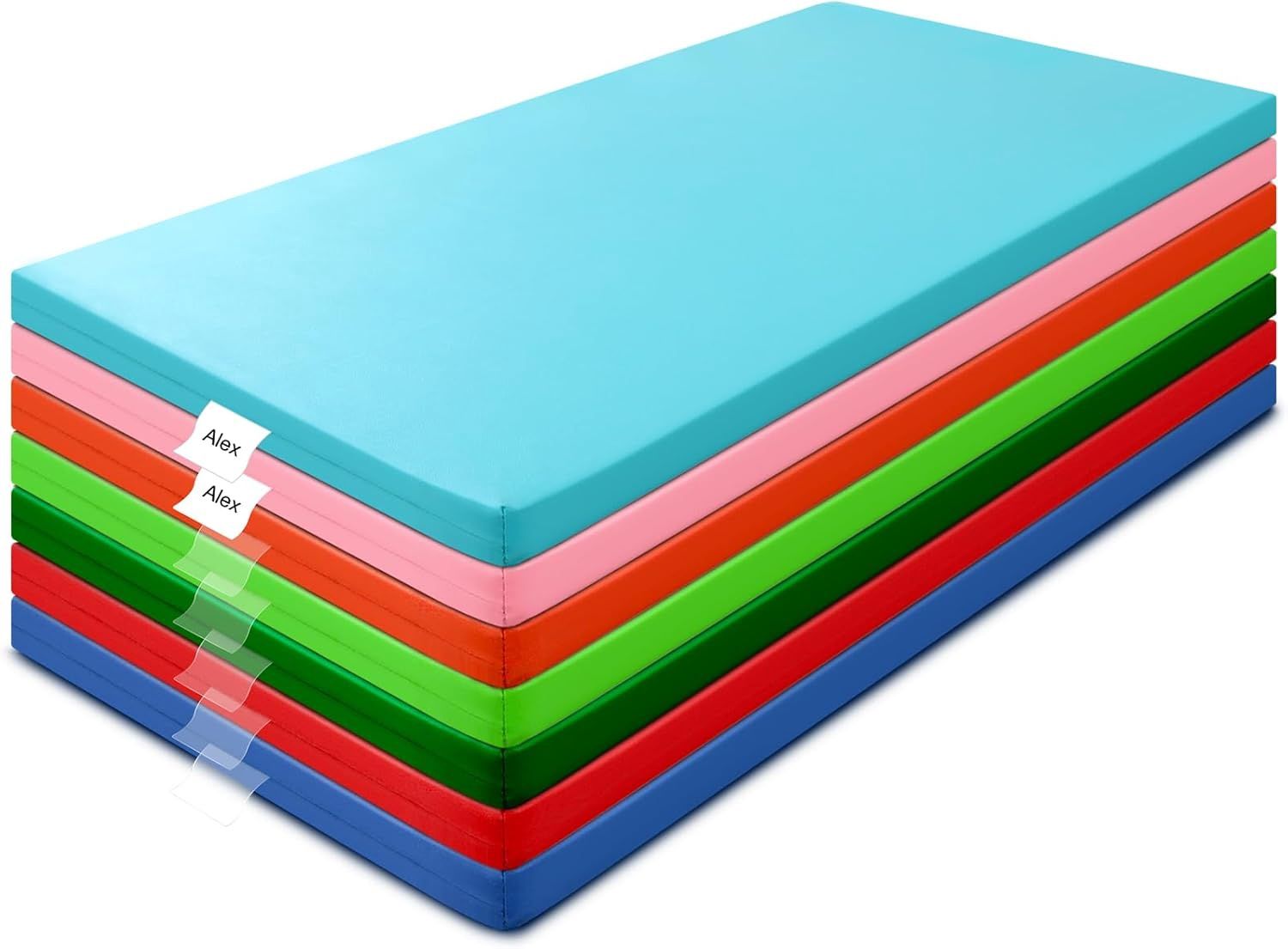 Geetery 7 Pieces Kids Rest Mat Unassembled Portable Preschool Rest Nap Mats