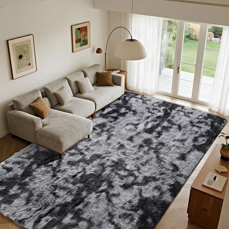 Area Rugs - Fluffy Carpet Modern Living Room 6.5'x 9.8'