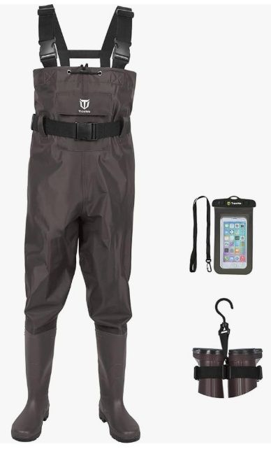 TideWe Bootfoot Chest Waders - Size 14