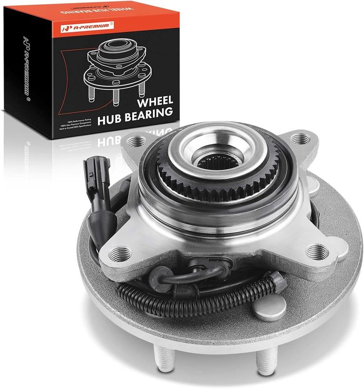 Front Wheel Bearing Hub Assembly Compatible with Ford F-150 F150 2004 2005 4WD