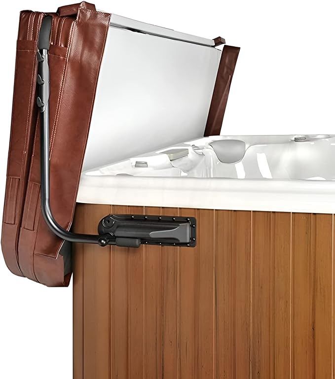 Hot Tub Cover Lifter - Pivot Top Mount Spa, Hot Tub Cover Lift Removal System Reinforced Brackets