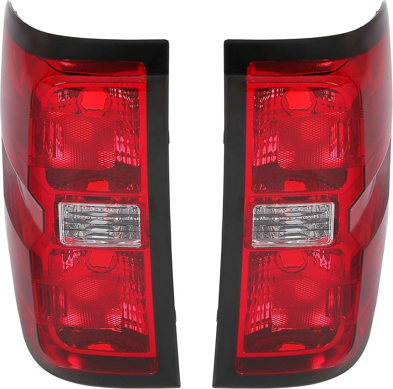 2014-2018 Chevy Chevrolet Silverado 1500/2500/3500 HD GMC Sierra 3500 HD Dually - Tail lights -pair