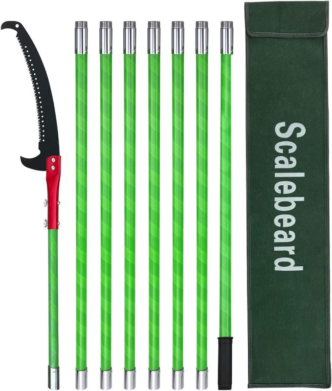 Scalebeard Manual Pole Saw,7.8-26 Ft Extendable Pole Saws for Tree Trimming