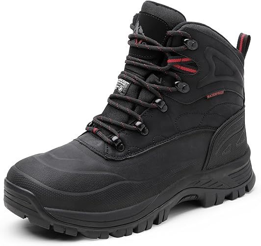 NORTIV 8 Men&#39;s Insulated Waterproof Winter Snow Boots Hiking  size 14