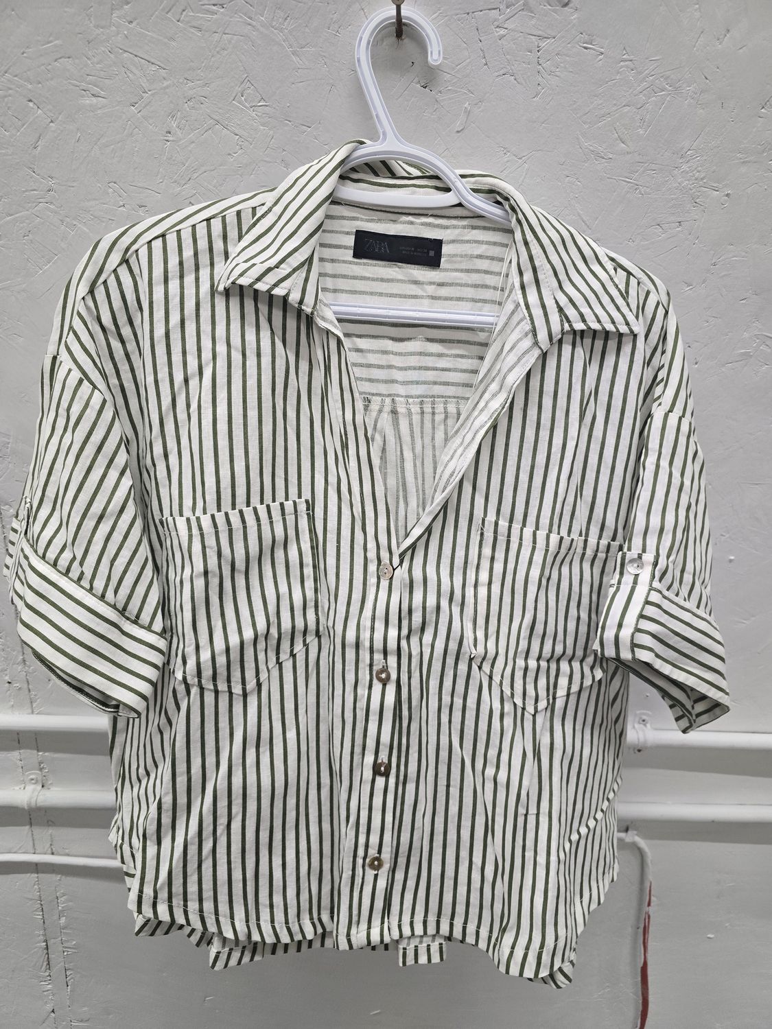 Zara womens short sleeve dress shirt Size Medium