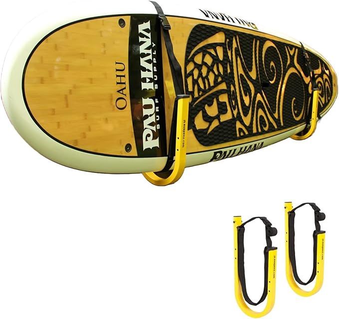 Suspenz SUP Wall Storage Rack, Stand Up Paddle Board and Surfboard Holder/Hook
