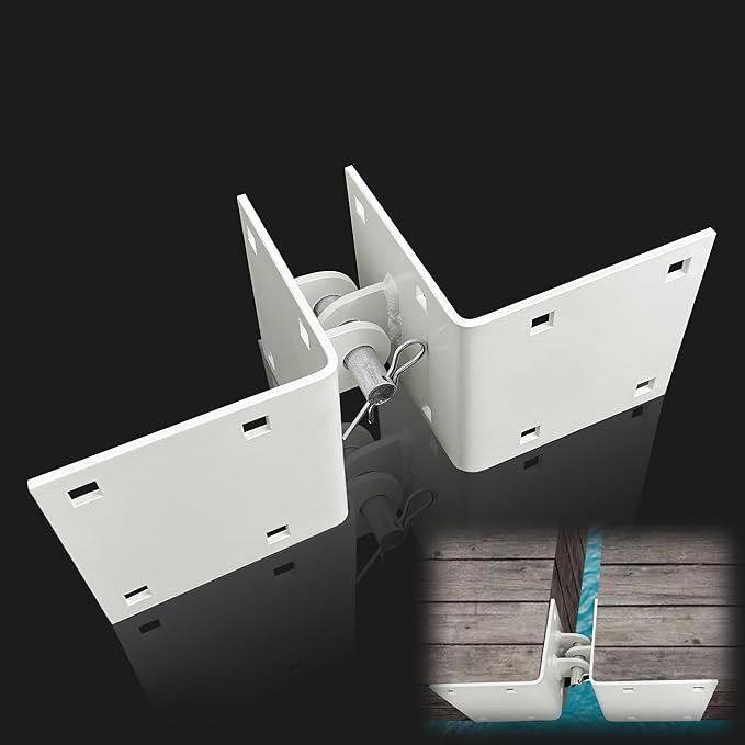 1Pair Male and Female Dock Corner Connector Hinge kits Stationary Edge Connector Corner