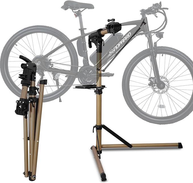 Heavy Duty Electric Bike Repair Stand Max 110 lbs, Portable Aluminum Bicycle Stand Manintenance