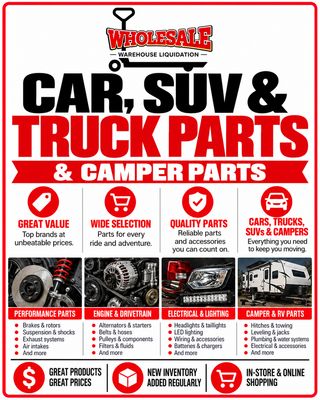 Car, SUV, Truck Parts & Camper/RV