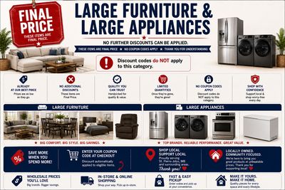 Large Appliances & Large Furniture