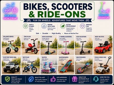 Bikes, Scooters &amp; Ride-Ons