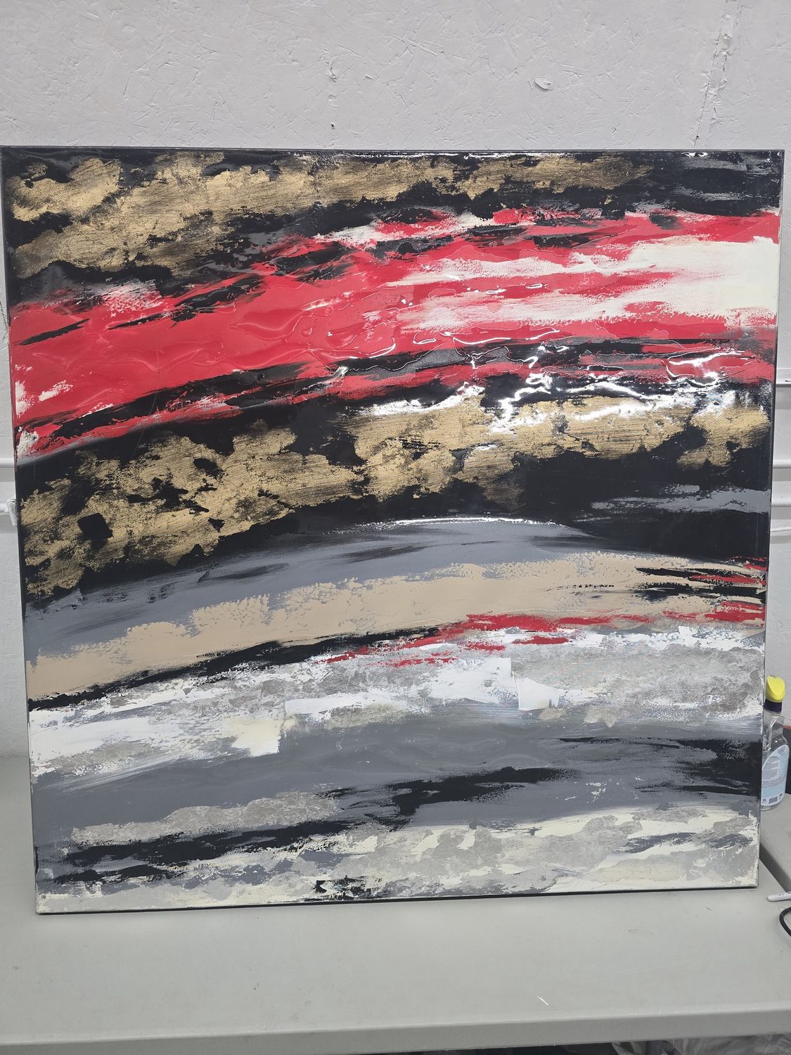 Original Hand Painted Decorative Art Picture 50"x50"x3"