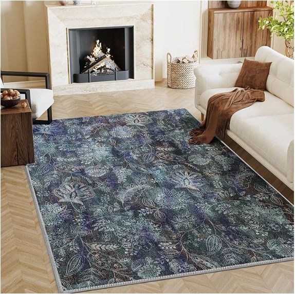H.VERSAILTEX Area Rug 5x7 Washable Rug