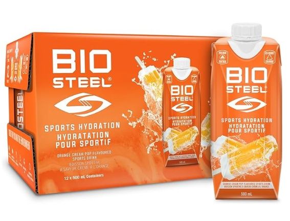 BioSteel Canadian Made Sugar Free Sports Drink | Iced Tea Lemonade | 500ml 12-Pack