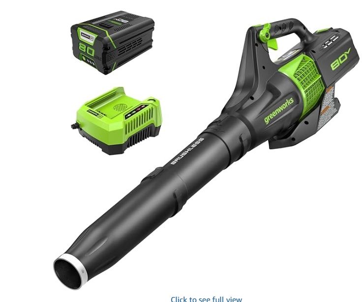 Greenworks PRO 80V 145 MPH - 580 CFM Cordless Jet Blower, 2.5 AH Battery Included BL80L2510