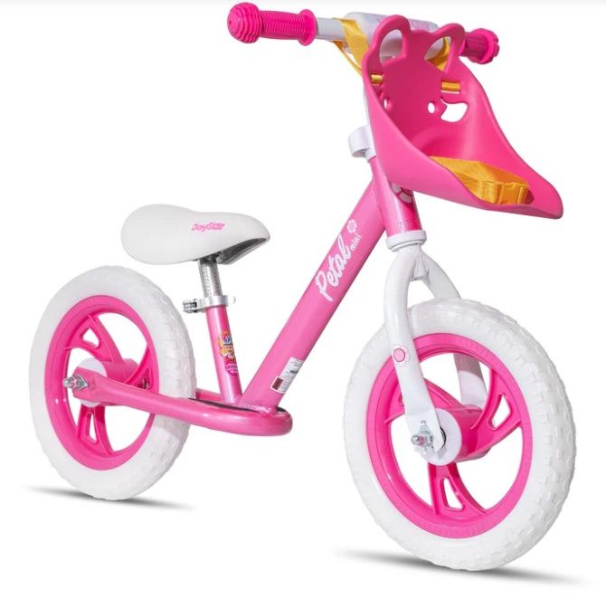 Joystar Balance Bike For Boys Girls 18Months-5 Years Old Push Bicycle, Colour: 12" Pink Girls
