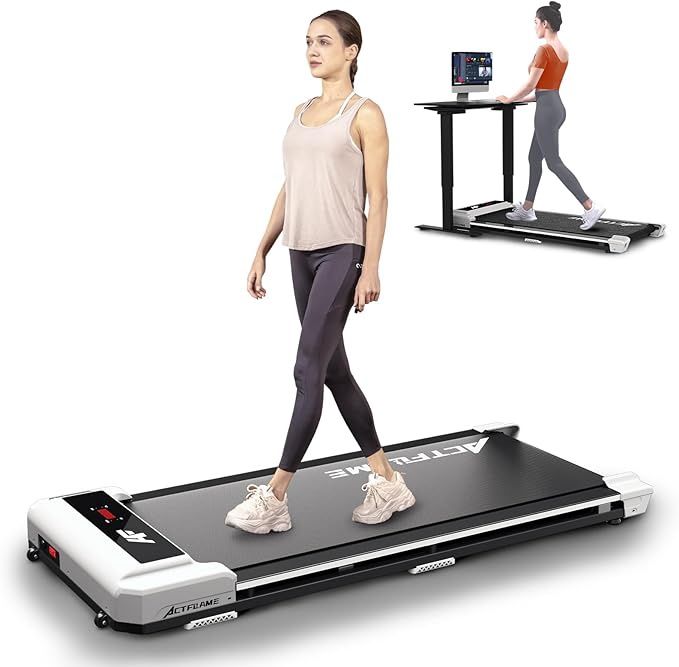 ACTFLAME Walking Pad Treadmill, Under Desk Treadmill for Home and Office