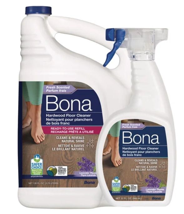 Bona Hardwood Floor Cleaner, 3.78 litres + 946 ml