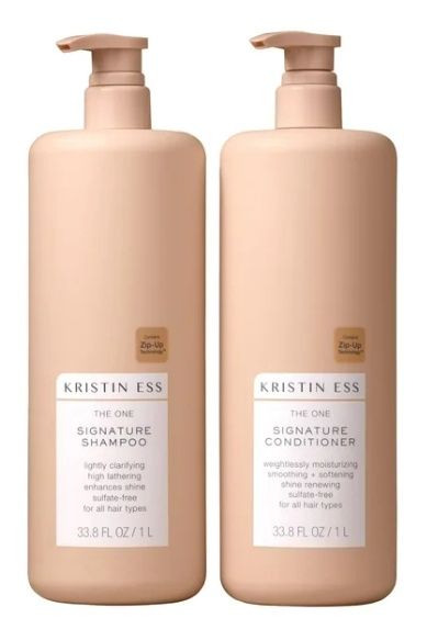Kristin Ess Signature Shampoo and Conditioner Set with Pumps | Daily Sulfate Free