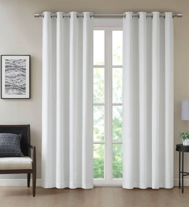 Beautyrest Mercier Blackout Curtain Panel, 2-panels 52 x 90