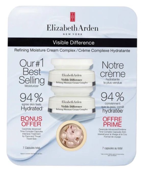 Elizabeth Arden Visible Difference Refining Moisture Cream, 2 x 75 mL