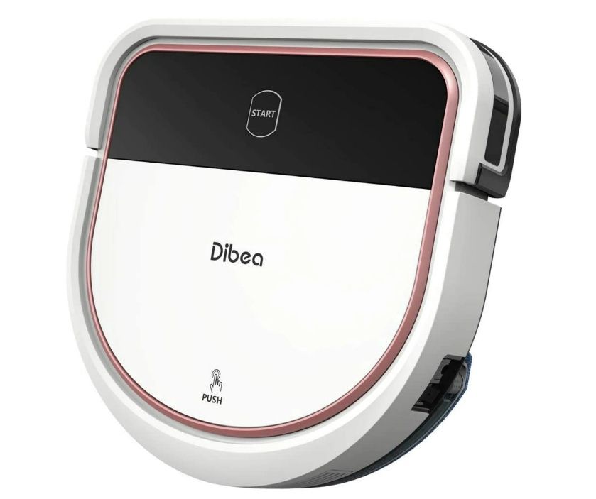 Dibea Robotic Vacuum Cleaner 2 in 1 Vacuuming and Mopping Robot, D-Shape Design, Strong Suction, Quiet, Self-Charging Robot for Hard Floors D500Pro