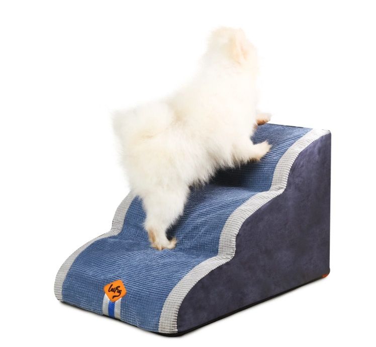 Laifug Dog Stairs for Small Dogs, 3-Step