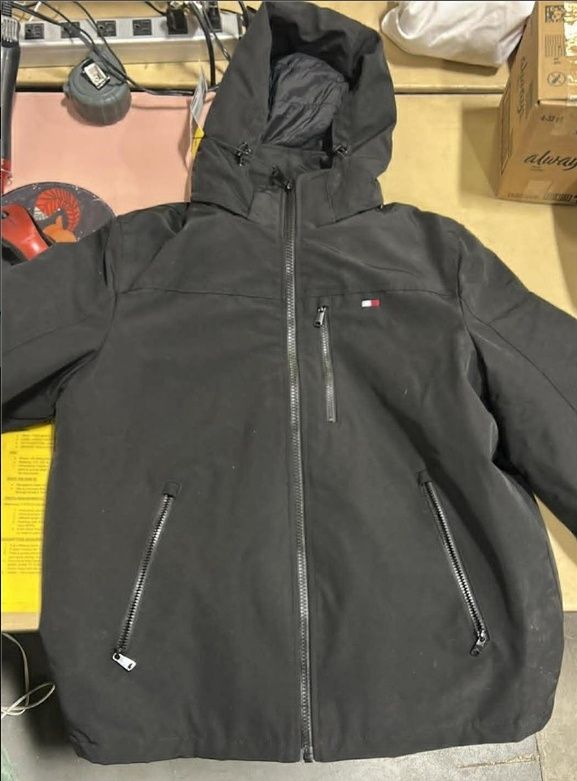 Tommy Hilfiger black sherpa Jacket Small