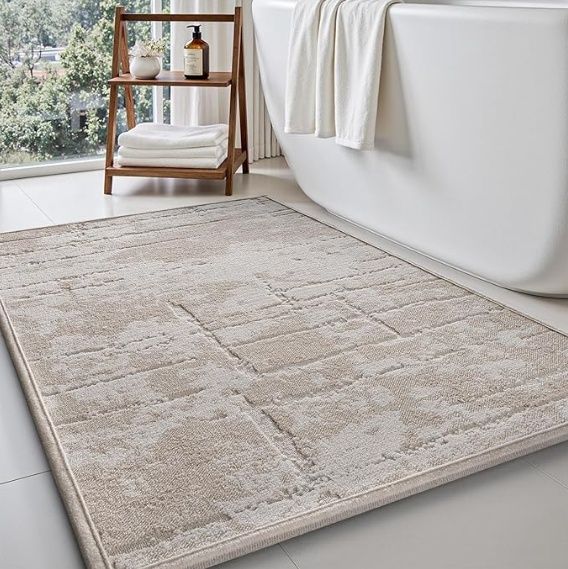 Super Absorbent Bath Mats for Bathroom Rubber Backing Bath Mat 24 x 36