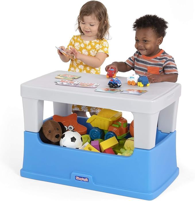 Simplay3 Play Around Toy Box Table � Multipurpose Kids Toy Box