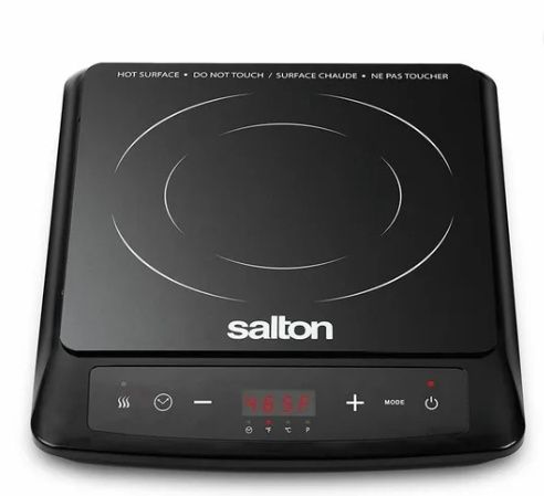 Salton Portable Induction Cooktop ID2113, 8 Cooking Levels, 1500 W