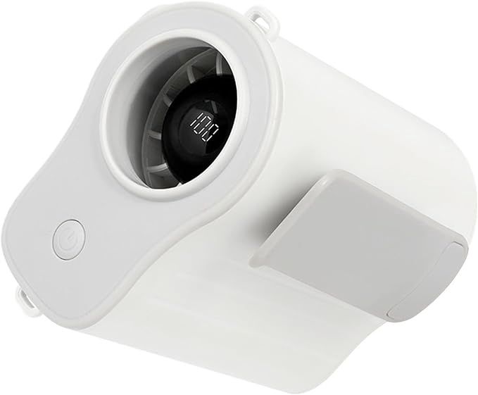 Portable Rechargeable Fan 12.5Hrs Max Cooling Time, 4000mAh, Colour: White