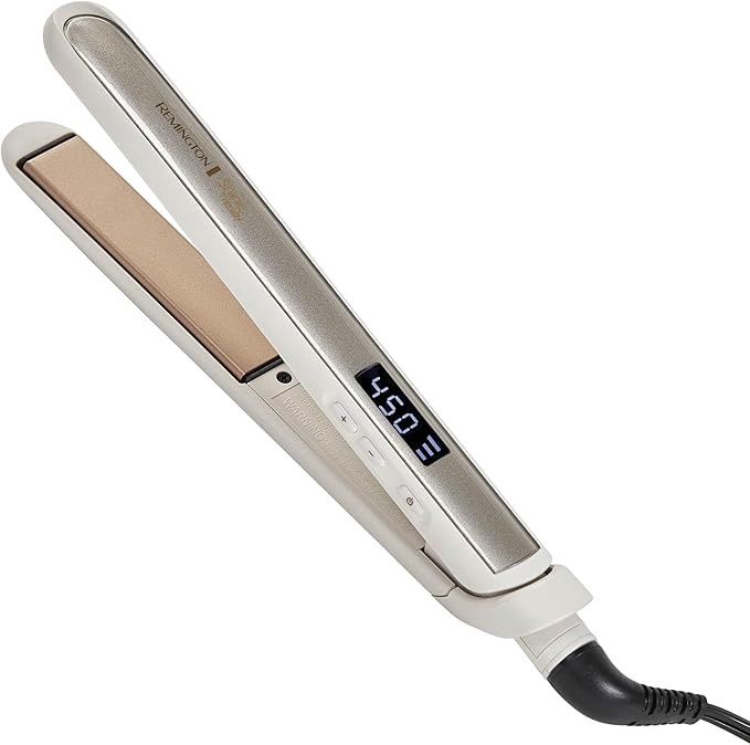 Remington Shine Therapy 1” Flat Iron, Argan Oil &amp; Keratin Plate Hair Straightener