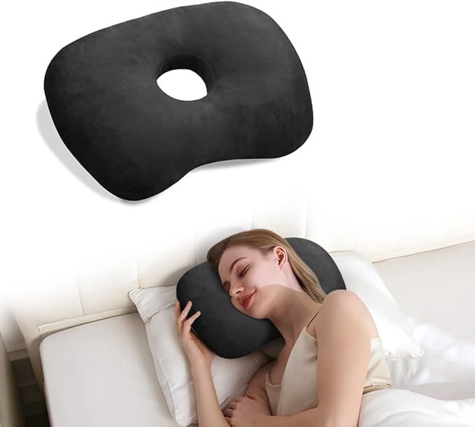 Ear Piercing Hole Pillows Side Sleeper Pillow with an Ear Hole for CNH Side Sleepers