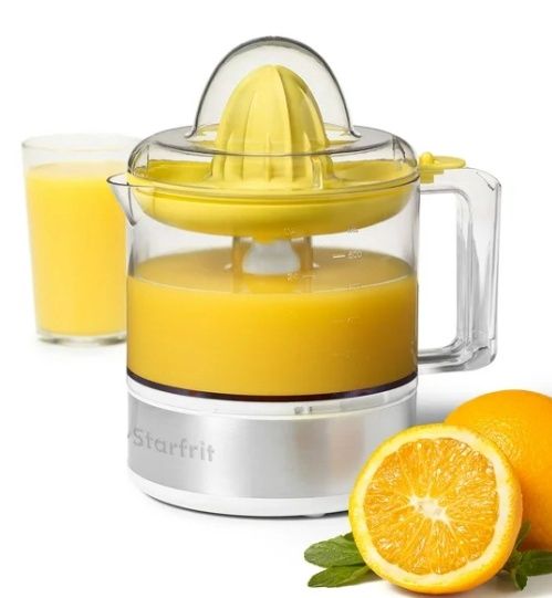 Starfrit Electric Citrus Juicer, 800ml, 2 Size Juicing Cones, Auto-Reverse Rotation