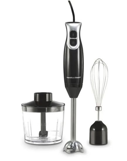 Hamilton Beach Immersion Blender with 3 Attachments 59745C, 2 Speeds