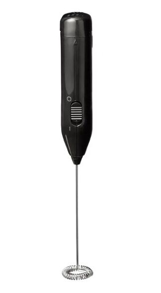 Mainstays Electric Handheld Milk Frother, Milk Frother，3V，Black, Dishwasher Safe