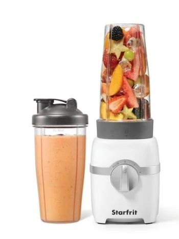 Starfrit Personal Blender 7PC Set, Two 828ml Cups, Two Blades, High Low &amp; Pulse Modes