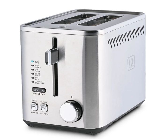 Toastmaster 2 Slice Toaster, Stainless Steel, TM-265TSCN, Bread Type