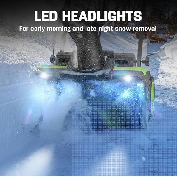 STEELITE Cordless Snow Blower 40V, 20-Inch Snow Thrower 850 lbs/Minute Capacity