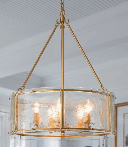 Jairdan 5 - Light Dimmable Matte Black Drum Chandelier