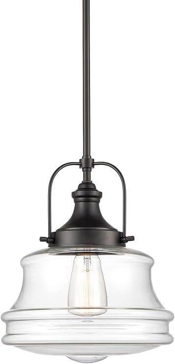 Industrial Pendant Light Fixtures Black Schoolhouse Hanging Light for Kitchen Island