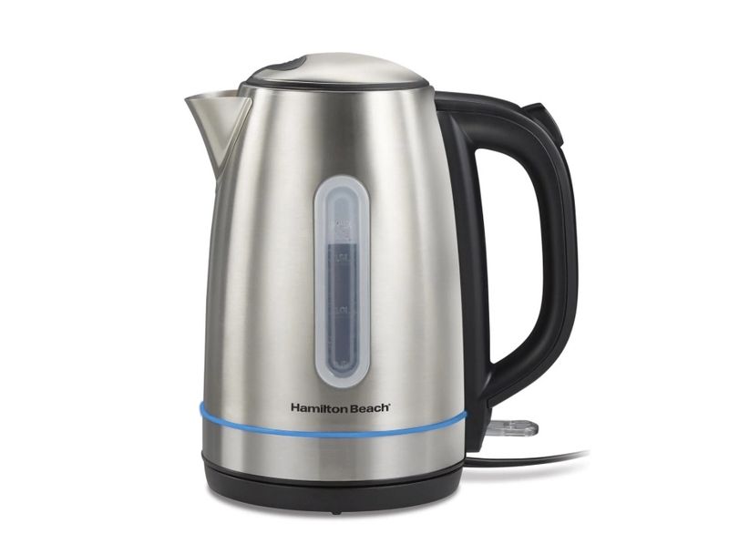 Hamilton Beach 1.7L Stainless Steel Electric Kettle with LED