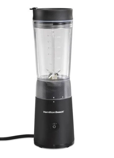 Hamilton Beach Personal Blender with Leak-Proof Travel Lid (51190C), 14 oz