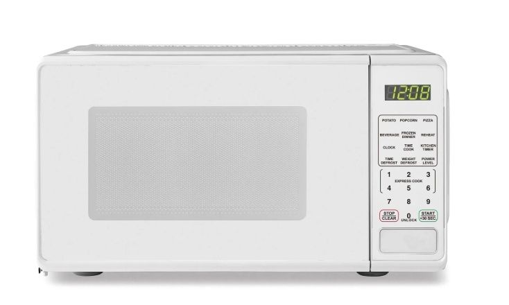 Mainstays 0.7 Cu ft Countertop Microwave Oven, 700 Watts, Colour: White