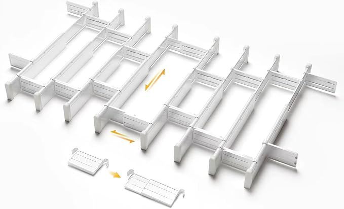 HiYZ Expandable Drawer Dividers, Large Kitchen Utensils Drawers Divider, 2.36"